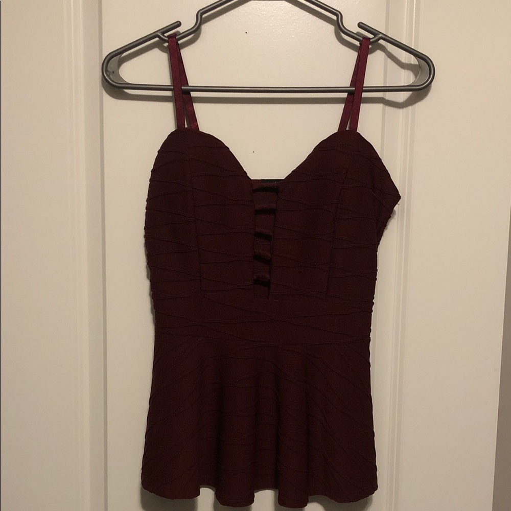 Eclipse Burgundy Camisole Top